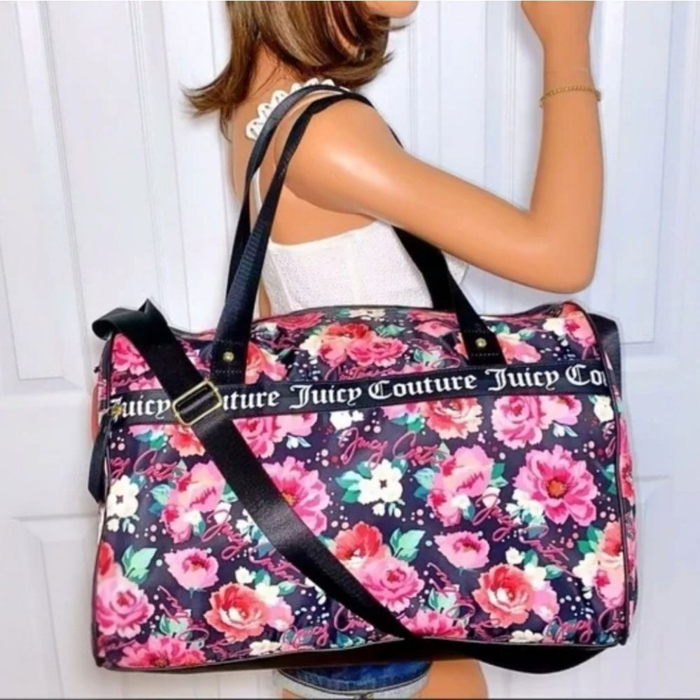Juicy Couture Weekender Our Zip Says It All Cottagecore Whimsigoth Duffel Bag